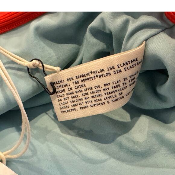 NWT Zulu & Zephyr Seaglass Rib Contrast One-Piece Size US/8 - Picture 8 of 9